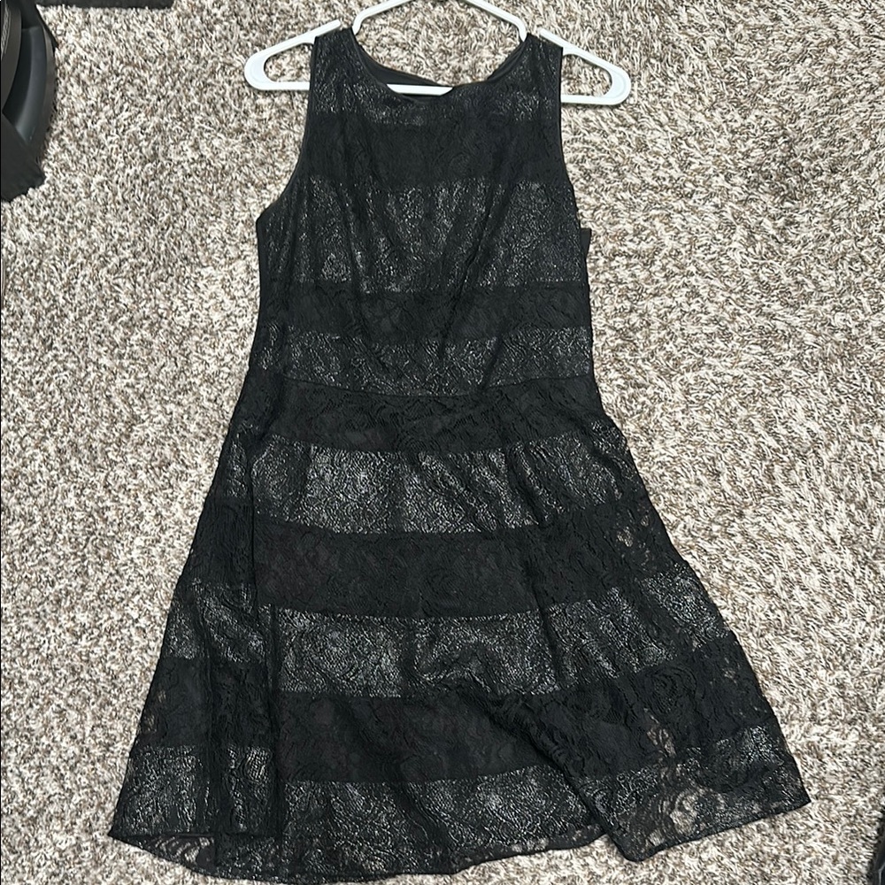 Elegant Black Lace Dress by Jessica Simpson
